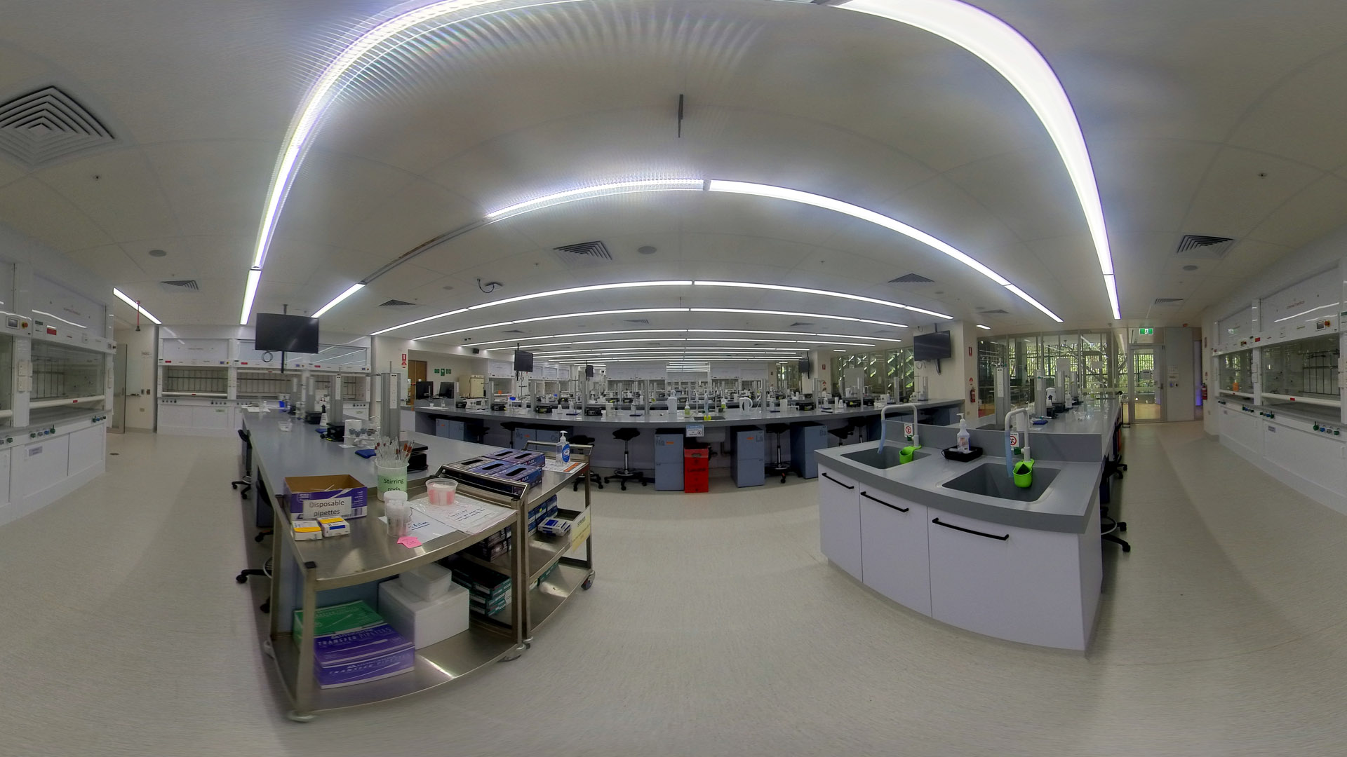 A wide shot of the Science Place at James Cook University. 