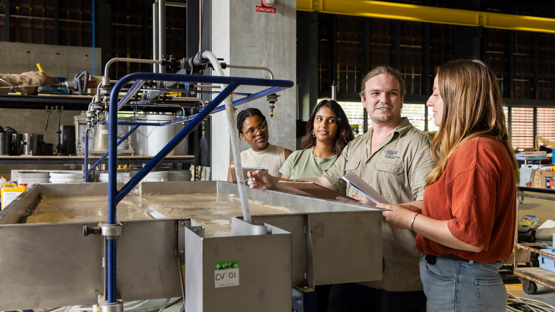 JCU students put their practical skills to the test in the Engineering and Innovation Place building. 