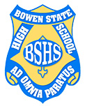 Bowen State High School logo. 